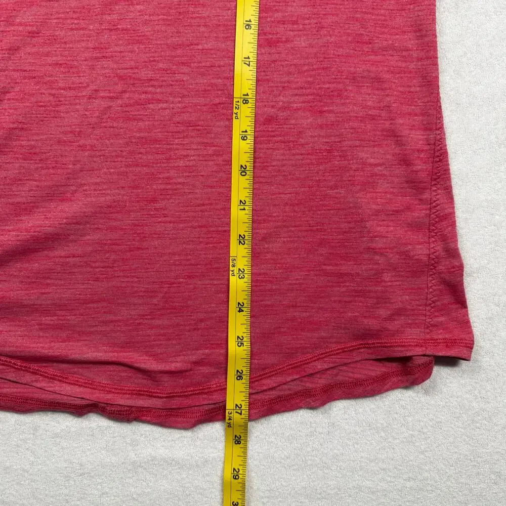 Lululemon Women’s Pink Striped Pleated Racerback Tank Top Size 6
